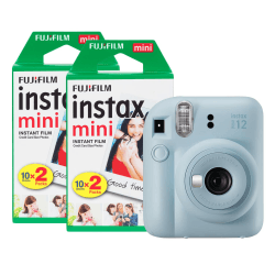 📸 Fujifilm Instax Mini 12 Sofortbildkamera mit 40 Aufnahmen, Pastellblau - Sonderangebot!