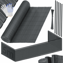 KESSER® PVC Sichtschutzmatte Sichtschutzzaun 90 x 500 cm 🌿🌞 | Balkonverkleidung Windschutz