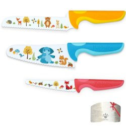 🔪🍓 Kindermesser Set - 4 teiliges Kinder Sicherheit Küchenmesser 🍏👦