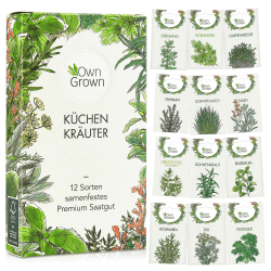 🌿🌱 OwnGrown Kräuter Samen Set 12 Sorten - Garten und Küchenkräuter 🌿🌱