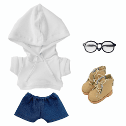 👚👖👓👠🐻 Niedliches Puppenkleidungsset - 4-teiliges Set (A2, 20 cm)