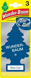 🚗🌿 WUNDER-BAUM Auto-Lufterfrischer | New Car, 3 Stück, Blau