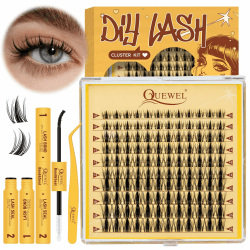 QUEWEL Manga-Lashes 120STK Cluster-Lashes Set 😍