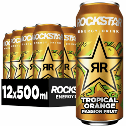 🌴🍊 Rockstar Energy Drink Tropical Orange Passion Fruit - Koffeinhaltiges Erfrischungsgetränk 🚀