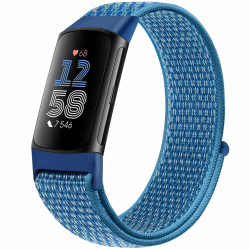 Runostrich Nylon Armband für Fitbit Charge 6/Fitbit Charge 5 ⌚️🔵
