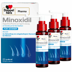 🌟 Minoxidil DoppelherzPharma 50mg/ml (5%) Lösung - 3x 60ml 🌟