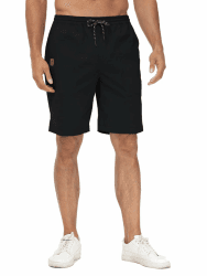🔥 Huayuzh Kurze Hosen Herren Shorts Sommer Cargo Chino Elastische Taille mit Taschen
