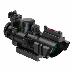 🔴🟢🔵 Feyachi Zielfernrohr 4x32mm Leuchtpunktvisier Rot-Grün-Blau für Jagd, Softair und Armbrust