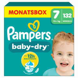 👶 Pampers Baby-Dry Größe 7, 132 Windeln 🌙