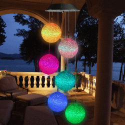 🌞🎐 iShabao Solar Windspiel Garten - Muttertagsgeschenk 🎁