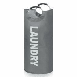 🧺 Faltbarer Wäschekorb aus hochwertigem Oxford-Stoff - 90 l, wasserdicht - Grau 🌟