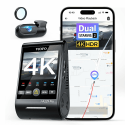VIOFO A229 Pro 4K + 2K Dual STARVIS 2 HDR Vorne hinten Dashcam Auto 🚗📹