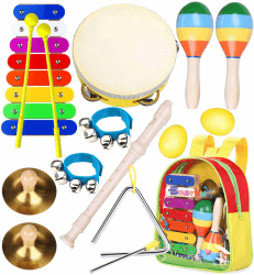 🎵 Kinder Musikinstrumenten Spielzeug Set 🥁 Musikalisches Spielzeug für Kinder