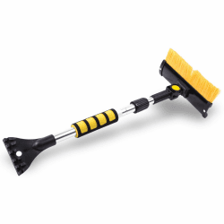 🚗🧊PRO PLUS Schneebürste mit Gummiwischer, Eiskratzer und Teleskopstiel - 20.19€