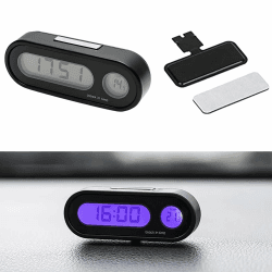 2 In 1 Auto Digitaluhr mit Thermometer 🕒🌡️