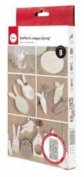 🌸 Silikon-Gießform „Happy Spring“ mit 8 verschiedenen Motiven 🌼