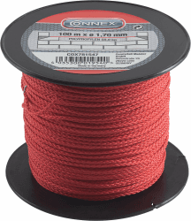 Connex Maurerschnur rot - 100 m Länge - Ø 1,7 mm 🔴🔨🏗️