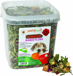 🐰🌿 Petifool Nager Flora 430g - Natur Nagerfutter für Kaninchen und Meerschweinchen 🌿🐹