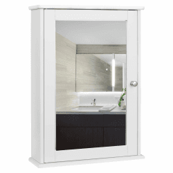 🌟 EUGAD Spiegelschrank für Badezimmer 🚿 Hängeschrank Badschrank mit Ablage und Spiegel aus Holz