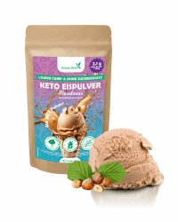 Simply Keto Lower-Carb* Haselnuss Eis Mix - Cremiges Eis ohne Zuckerzusatz