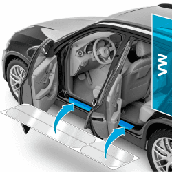 🚗 Auto Einstiegsleisten Schutz für VW ID.4 E21 I 2020-2025 🌟