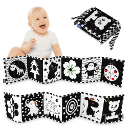 📘👶 Vicloon Black & White Stoff-Buch - Baby Spielzeug 0-6 Monate 🦒🐘