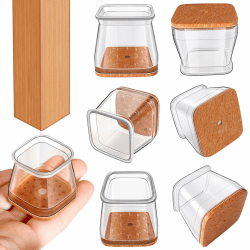 20 Stück Transparente Silikon Stuhlbeinschoner 🪑🛡️