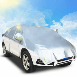 🚗🌧️ Halbgarage für Auto Ninonly Auto Abdeckplane Outdoor wasserdichte Halbabdeckung Autoplanemit 3 Schicht Staubdicht All Allwetter 🚗🌧️