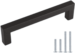 🌟 LONTAN 10 Stück Schrankgriffe Schwarz Küchengriffe 96mm 🚪🖤
