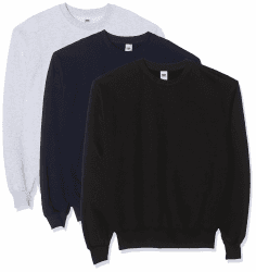 Angebot: Fruit of the Loom Herren Sweatshirt (3er Pack) XXL 🍎👕