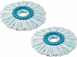 Leifheit 2er Set Ersatzkopf CLEAN Twist Disc Mop Micro Duo 🧹💦