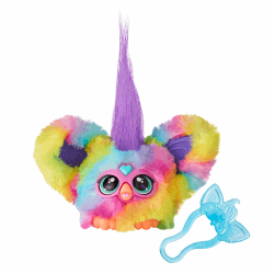 🌈 Furby Furblets Ray-Vee Mini | Elektronische Musik & Sätze in Furbisch | Kuscheltier in Regenbogenfarben