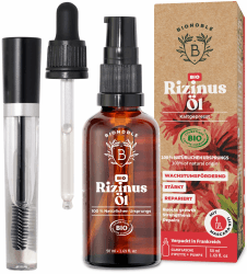 Bionoble Rizinusöl Bio 50ml - 100% Rein, Natürlich, Kaltgepresst