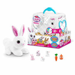 🐰🎉 Pets Alive Mama Bunny Surprise von ZURU - Realistischer elektronischer Plüschhasen-Roboter für Kinder
