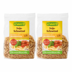 🌱🛒 Super Deal: Rapunzel Soja-Schnetzel fein, 2er Pack (2 x 125 g) - Bio