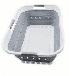 🌟SALE🌟 SAMMART 42L Faltbarer Wäschekorb aus Kunststoff –Pop-Up-Aufbewahrungsbehälter/Organizer