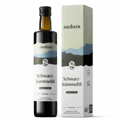 nedura® Schwarzkümmelöl kaltgepresst (ungefiltert) 500ml 🌿🌻