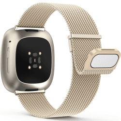 🌟 Yoohoo Armband für Fitbit Versa 3/4 & Fitbit Sense 2, Edelstahl Metall Magnet Band