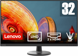 🌟 Lenovo D32u-45 31,5" 4K Monitor | 60Hz | VA-Panel | HDMI & DisplayPort | 250 nits | Schwarz 🖥️