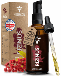 🌿 BIO Rizinusöl Haare [100% NATURREIN] - Castor Oil - Dermatologisch getestet