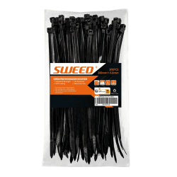 🔗 SWEED Kabelbinder Schwarz 200mm x 4.8mm, 100 Stück - UV Beständig
