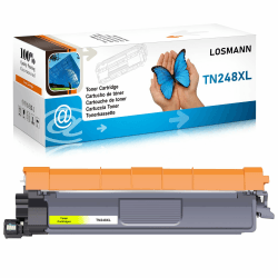 LOSMANN TN248XL Toner Kompatibel für Brother TN-248 Y für Brother DCP-L3515CDW MFC-L3760CDW HL-L3215CW DCP-L3520CDW DCP-L3560CDW MFC-L8390CDW HL-L3240CDW MFC-L3740CDW HL-L3220CW (Gelb) 🌟