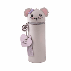 🦋 Lulubug Silikon Federmäppchen - Maus Berny 🐭 | Federtasche aus weichem Silikon für Stifte ✏️ | Federmappe und Stiftehalter 🖊️ | Mäppchen Tiere, Schlampermäppchen