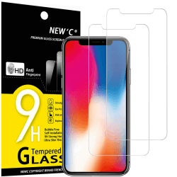 📱💥 NEU'C 2 Stück Panzer Schutz Glas für iPhone 11 Pro, X, XS