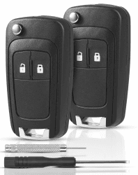 🔑🚗 NETONDA 2 STK 2 Tasten Autoschlüssel für Opel/Vauxhall Astra J Insignia