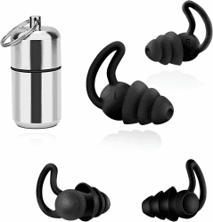 👂🔇 Ohrstöpsel zum Schlafen Noise Cancelling Gehörschutz mit Alubehälter 2 Paar 🛌