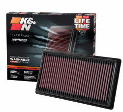 K&N 33-3080 Motorluftfilter: Hochleistung, Prämie, Abwaschbar