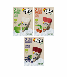 🍒🍇🍏 Sun Lolly Organic Bio Mixpack Kirsche/Johannisbeere/Apfel/ 3x 420ML 🍏🍇🍒