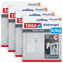 tesa Klebenagel für Tapeten und Putz 0,5kg - 4er Pack 🖼️🔨