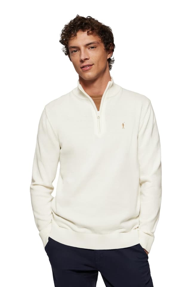 Polo Club Herren Basic Pullover Mit Reißverschluss - 100% Baumwolle 🧥🔥